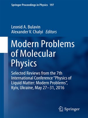 cover image of Modern Problems of Molecular Physics